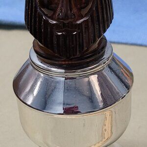 Vintage Avon brown top team KING chess piece collectible bottle